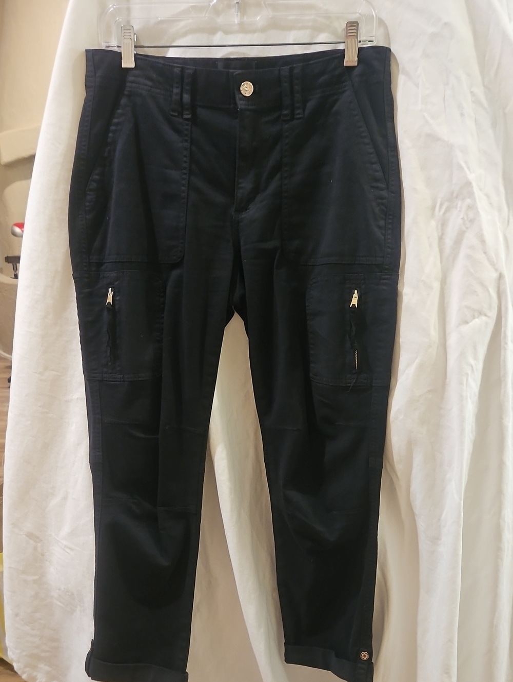 White House Black Market, Cargo Pants, Black, Size 4, EUC,